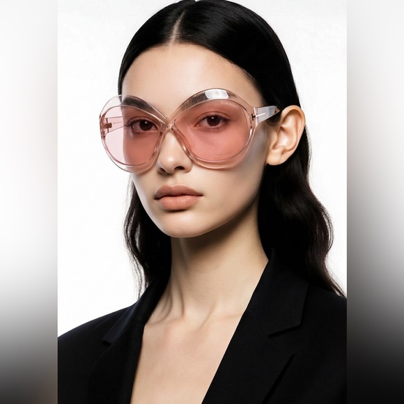 New Authentic Tom Ford Pink Sunglasses TF902 72y main image 7